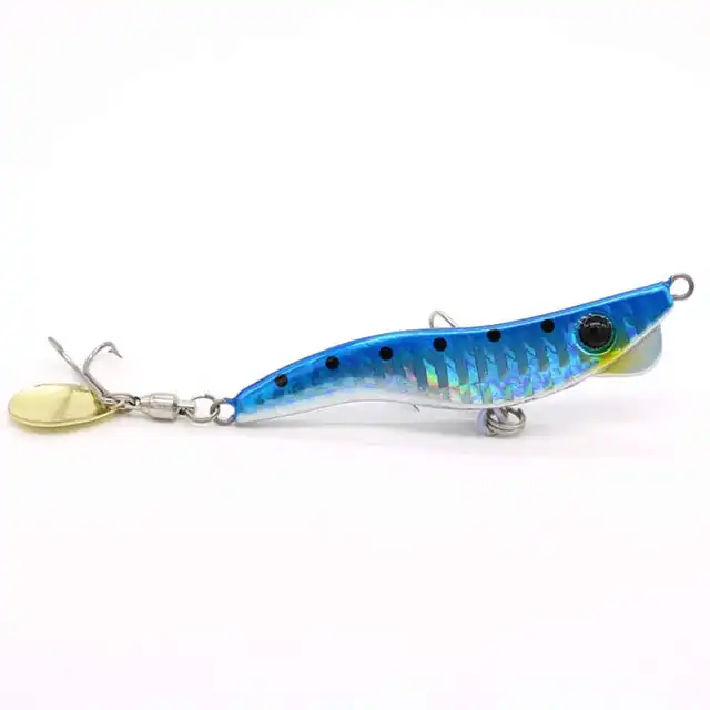 US $3.24 CASTFUN Metalmaru Slow Jig Shrimp Shape Metal Jig With Spoon and Hook 1pc 13g 19g 28g 40g Metal Lur