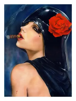 

High quality Oil painting Canvas Reproductions The Inland Empire Smokes Back by Brian M.Viveros Painting hand painted
