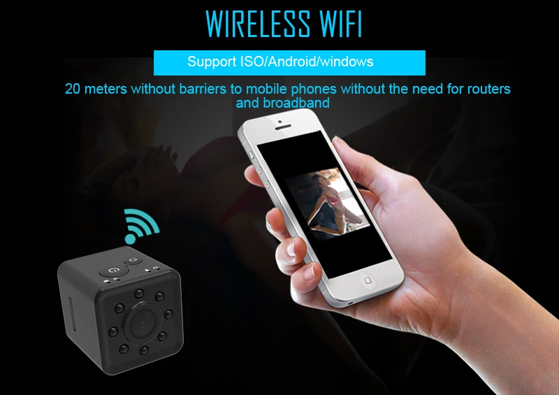 SQ23 SQ13 Original Mini Camera WiFi Cam Full HD 1080P Sport DV Recorder 155 Night Vision Small Action Camera Camcorder DVR SQ 11
