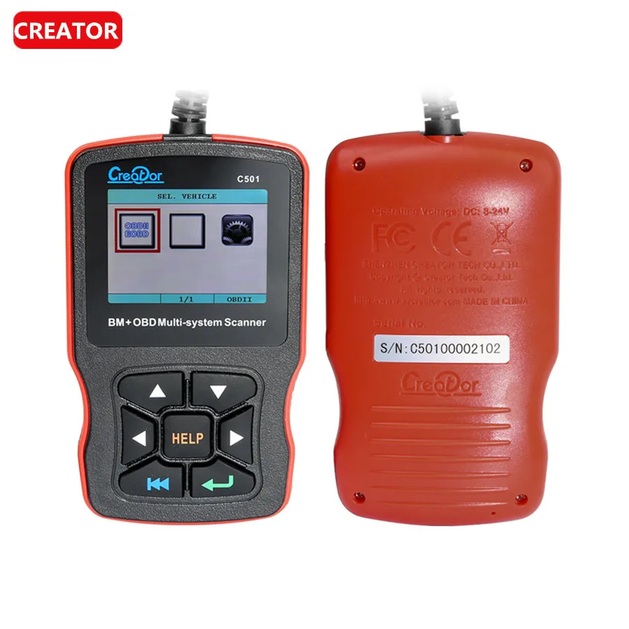 

Creator C501 V7.3 For BMW & OBDII/EOBD Multi-System Scanner
