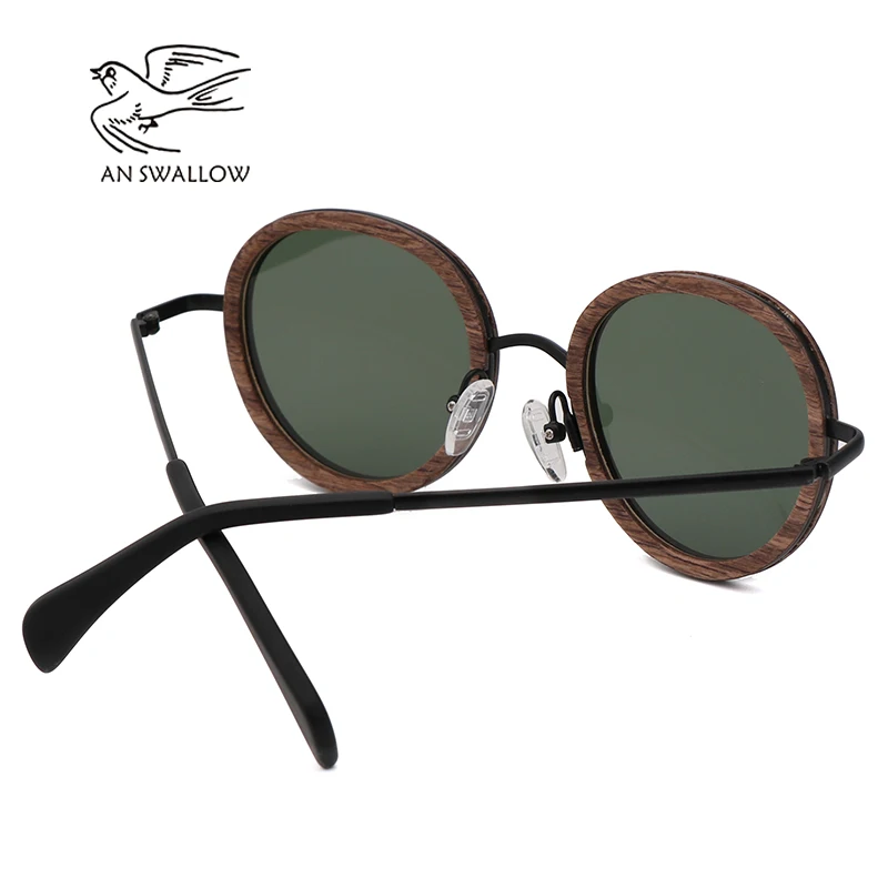 Это Ласточка стиль; Новинка; в стиле ретро; в деревянные солнечные очки, мужские, черный из орехового дерева солнцезащитные очки женские брендовые дизайнерские солнечные очки, поляризованные UV400