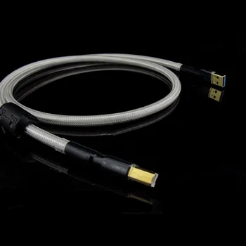 

A TO B Hi-Fi 4N 99.99% OFC USB Type A To USB Type B Cable Thick USB Audio Cable W/ Shiled & ALum Foil For PC Hi-Fi Audio