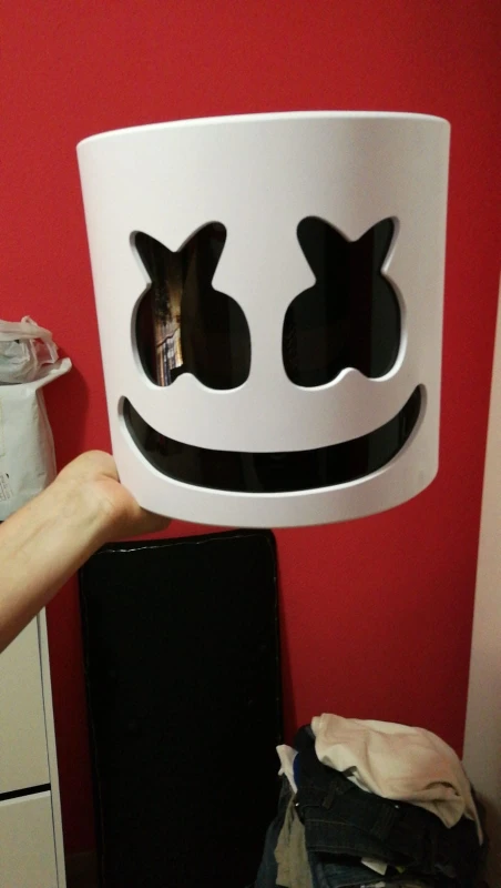 Тип вспышки! ПВХ Marshmello шлем DJ Marshmello маска концерт реквизит будущее бас Marshmello Музыка болельщики поддержать баров опорой без LED