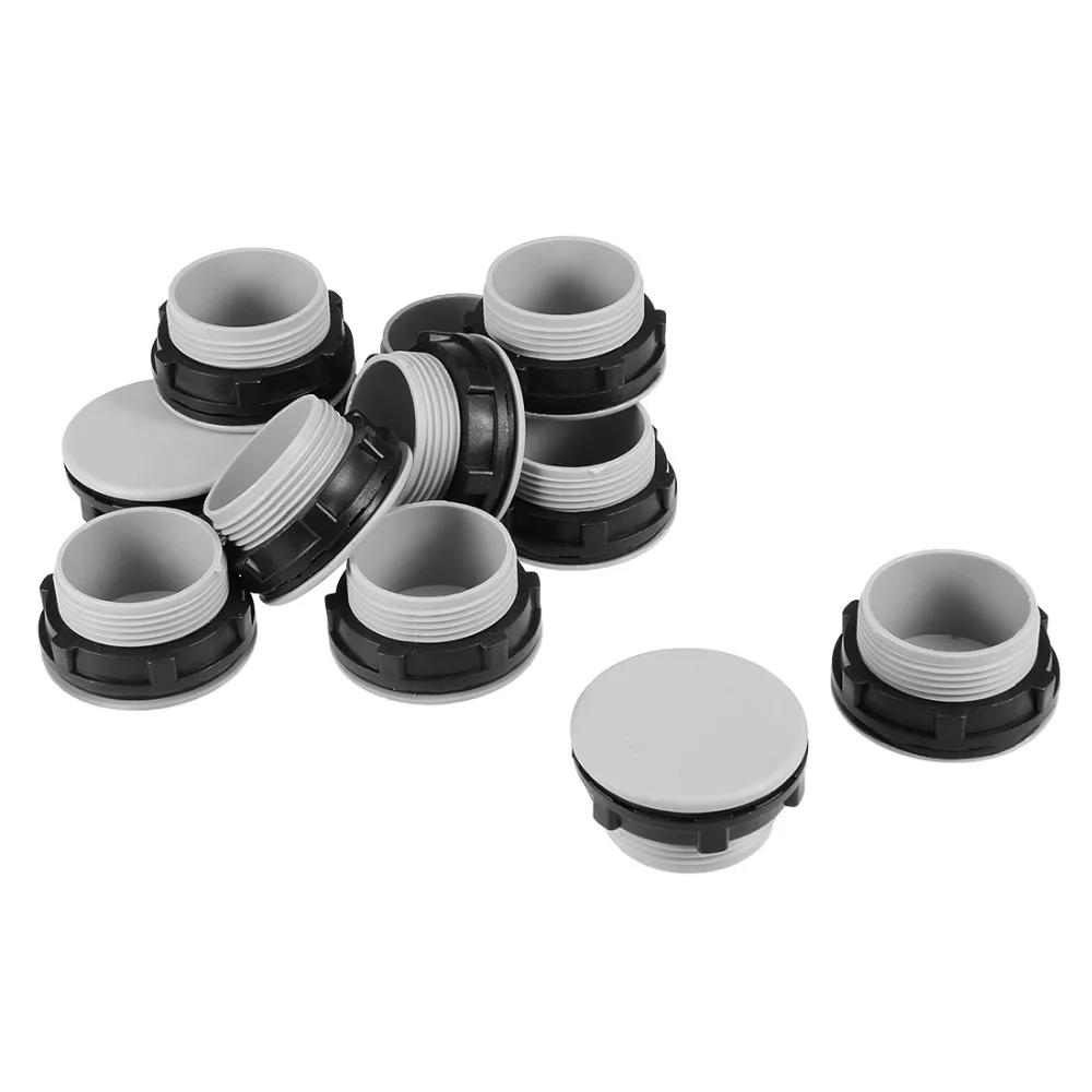 

UXCELL 12 Pcs 30mm Black Gray Plastic Push Button Switch Hole Panel Plug Home Improvement Electrical Equipment Supplies