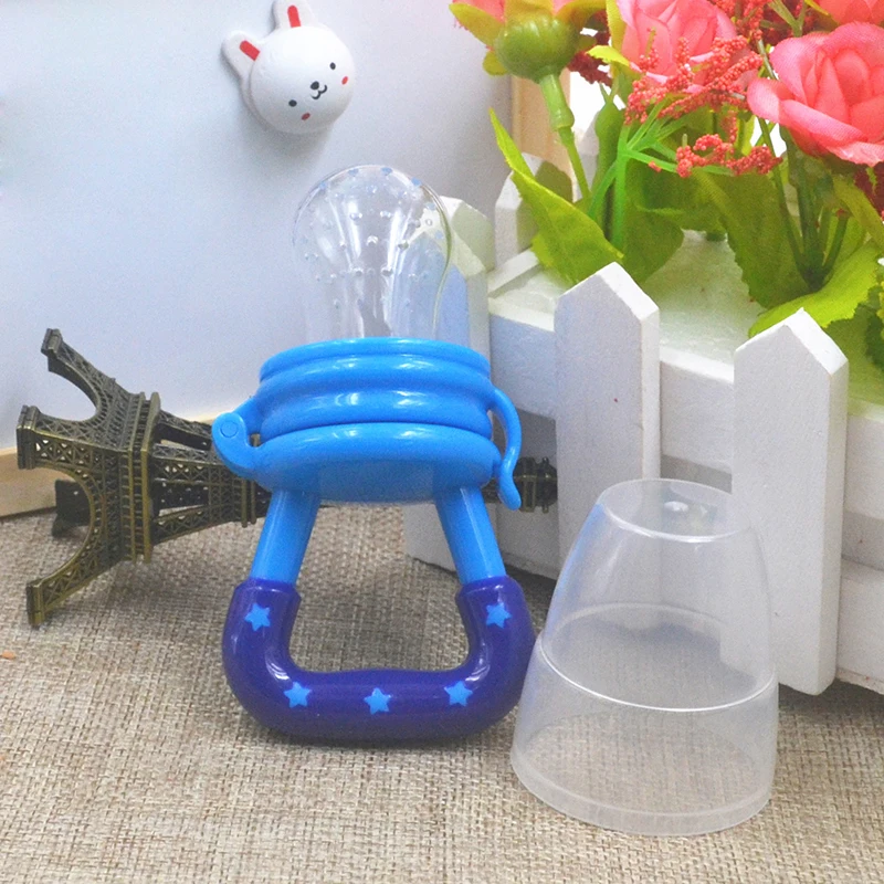 Colorful Baby Fruits And Vegetables Bite Bags Infant Teether Pacifier Reassure Chlidren Silicone Buckle Drinkers  (10)