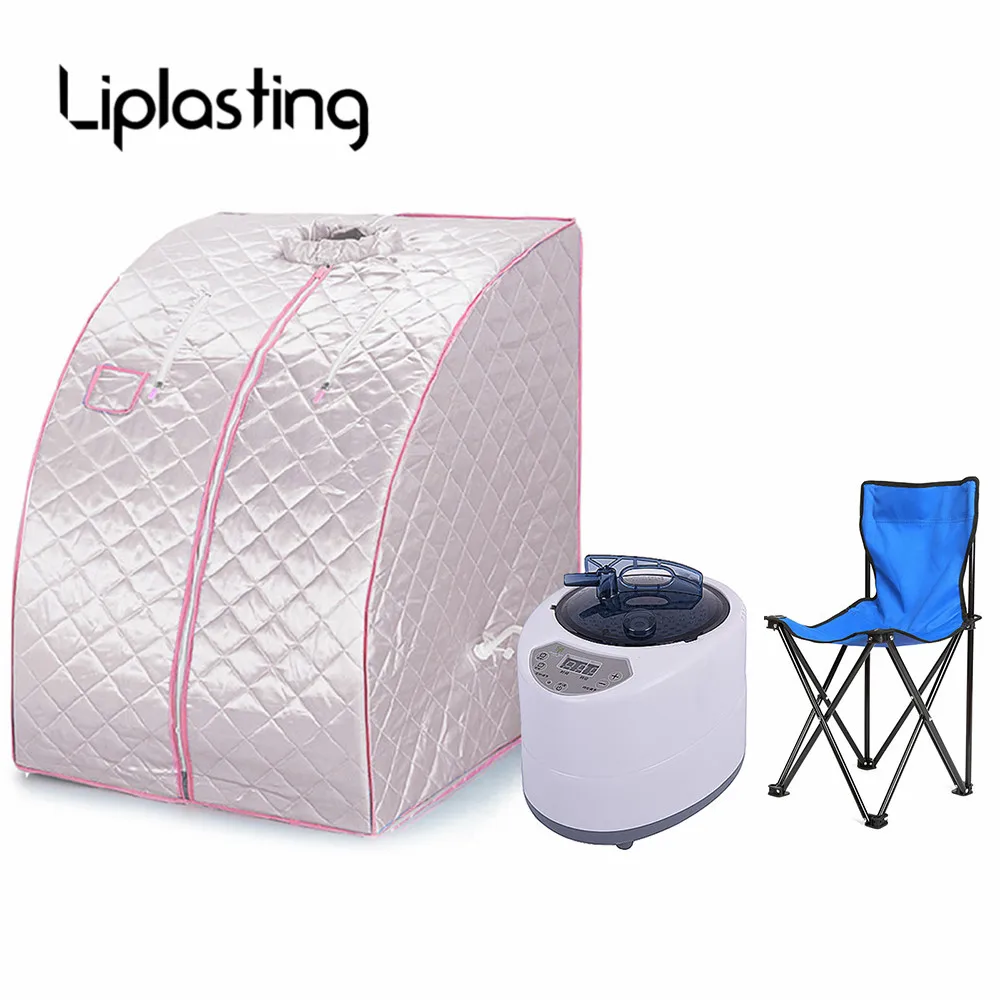 Liplasting Portable Folding Steam Sauna Box Far Infrared Negative Ion Detox Infrared Home Spa