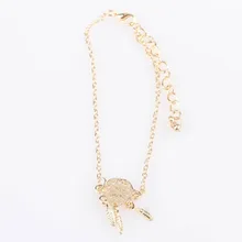 European And American Style Gold Color Hollow-out Lucky Dreamcatcher Bracelet Jewelry Wholesale