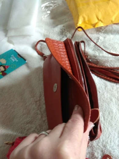 Wholesale 2019 Top Quality women genuine leather wristlet evening clutch female purse messenger bags handbag,YB-DM608 photo review