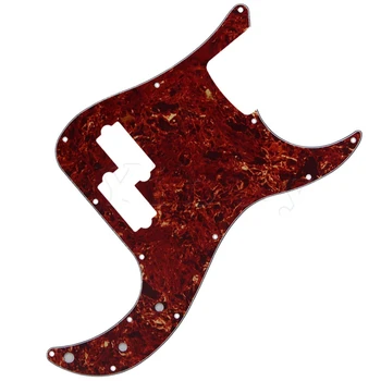 

Yibuy PB Bass Pickguard P Bass Scratch Plate Brown Tortoise Shell 3 Ply 13 Holes