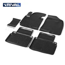 Для Hyundai ix35 2010- Коврики в салон 5 шт./компл. полиуретан Rival 12304001