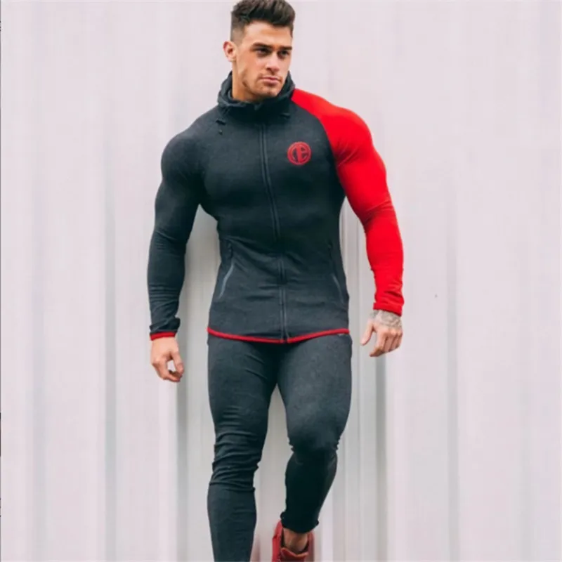 YEMEKE 2018 Men's track suit is suitable for men's casual men's fall suit men's Bodybuilding leisure suit YEMEKE 2018 Men's track suit is suitable for men's casual men's fall suit men's Bodybuilding leisure suit