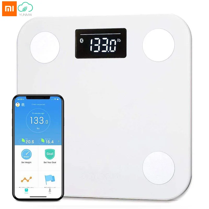 Международная версия Yunmai Мини Смарт Весы Цифровой тела жира Здоровье Потеря веса весы BMI мышечный Ритм для приложения дистанционного