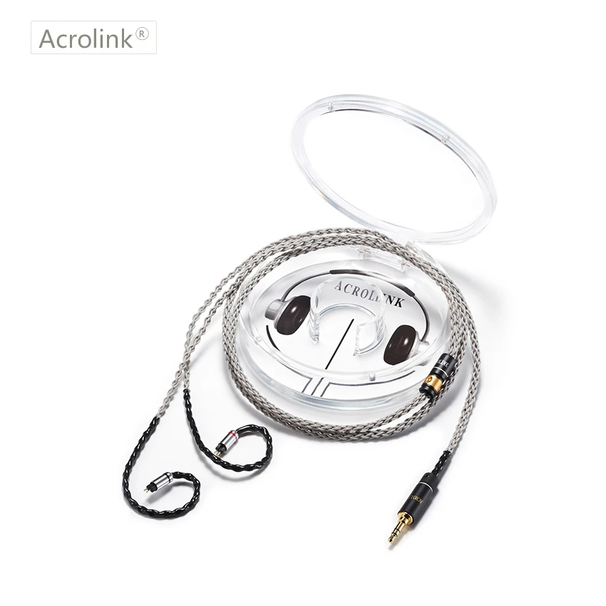 Высококачественный Модернизированный кабель для наушников Acrolink 1 2 м PCOCC DIY замена