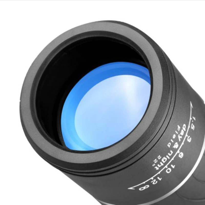 Высокое разрешение карманный Монокуляр 16x52 фокус оптический объектив Ручной день ночное видение путешествия телескоп Зрительная труба бинокль