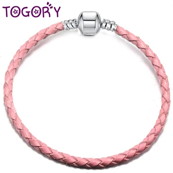 

TOGORY 20 Styles Leather Chain Charm Bracelets with DIY Fine Bracelets Bangles for Women Jewelry Gift Dropshipping