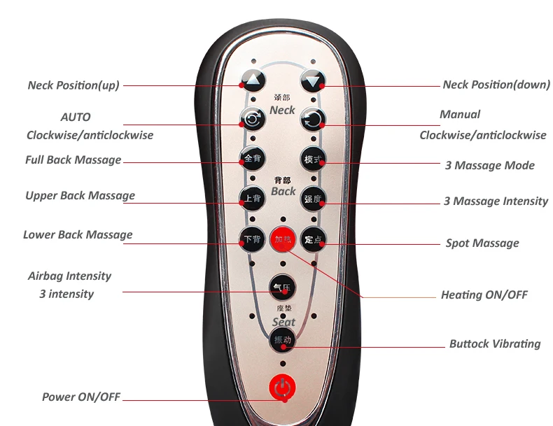  BYRIVER Portable Massage Chair 3D Airbag Massage Cushion Shiatsu Neck Back Massager with 1 year War