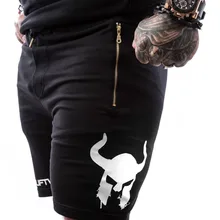 Мужская для спортзала, хлопковые шорты для бега, Спорт на открытом воздухе, фитнес, спортивные штаны, новинка, мужские спортивные брендовые шорты