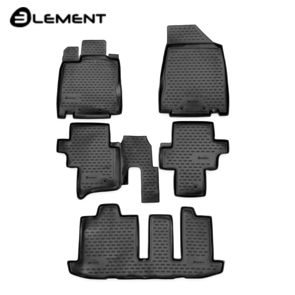 Для Nissan Pathfinder 2014-2019 Коврики в салон 7 мест 5 шт./компл. полиуретан Element CARNIS00037 |