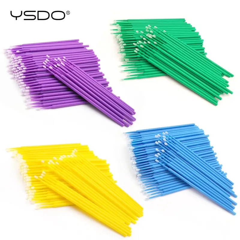 100 PCS Disposable  makeup applicator remove tool Cotton Swab Eyelash Extension Tools Mascara Applicator Brush lashes extension