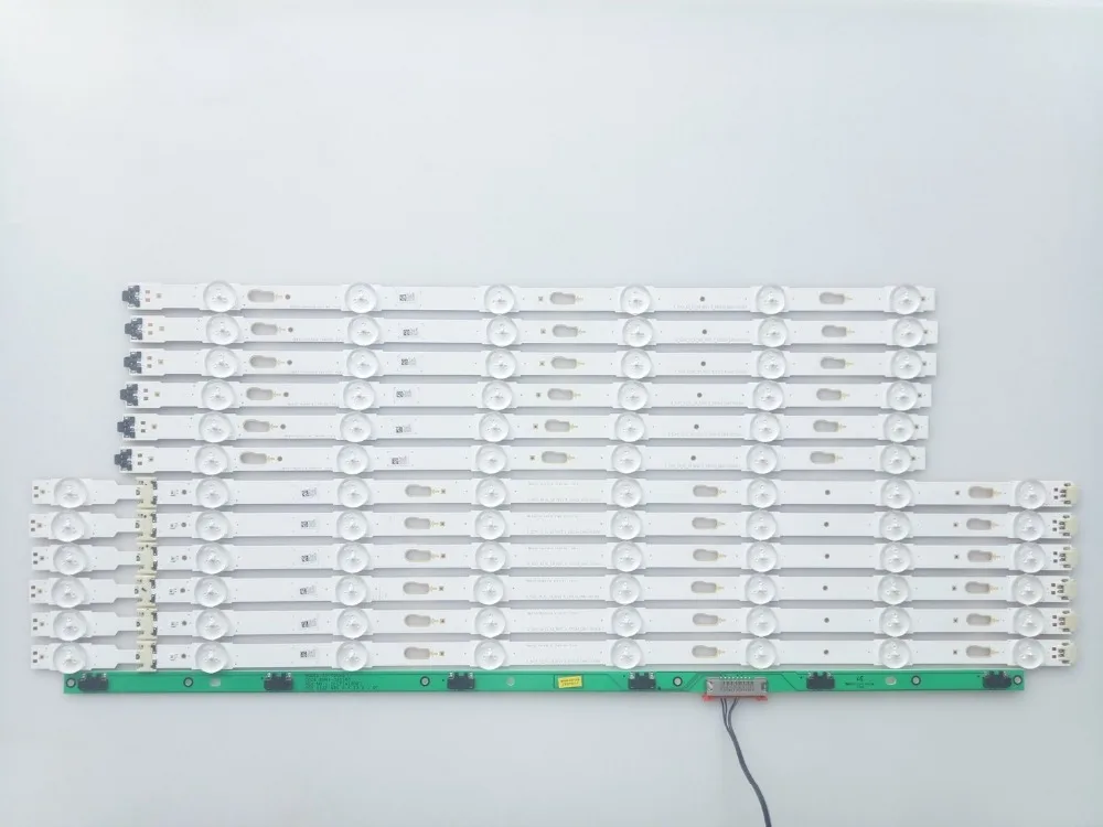 12PCS 새로운 원본 6+8LED 스트립 회로 LM41-00136A LM41-00135A 34798A UE55JU7500 55인치용