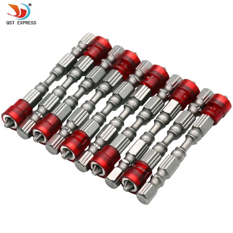 QIXINSTAR 10pc 65mm Magnetic Screwdriver Bit Plasterboard Drywall Screwdriver Bits Screw Driver Bit 1/4 Hex Shank Depth Stop QIXINSTAR 10pc 65mm Magnetic Screwdriver Bit Plasterboard Drywall Screwdriver Bits Screw Driver Bit 1/4 Hex Shank Depth Stop