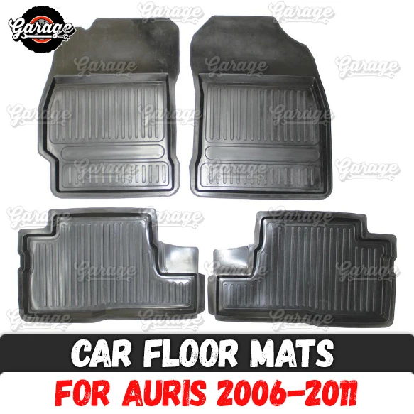 Car Floor Mats Case For Toyota Auris 2006 2011 Rubber 1 Set 4