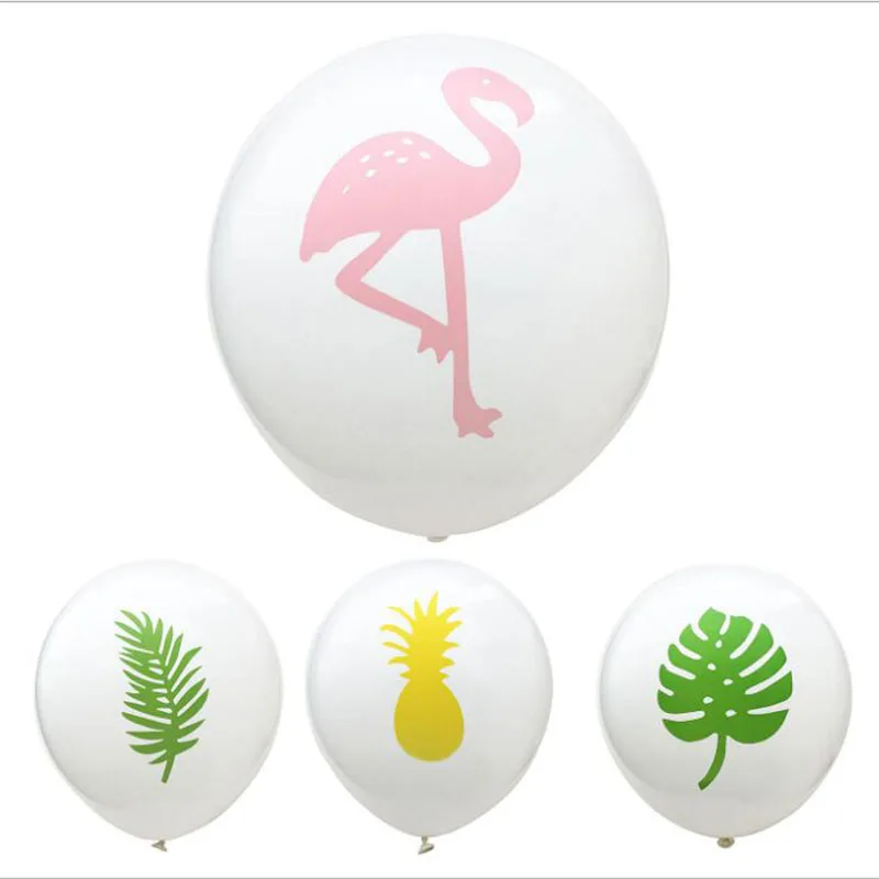 

Flamingo Latex Balloons Jungle Decor Leaf Birthday Decorations Baloon For Hawaiian Party Favors Balls XZS7
