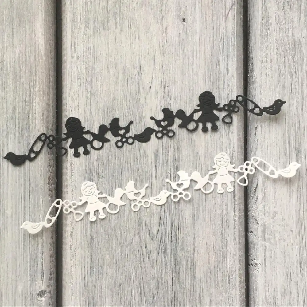 

ArtScrap Border Girl Metal Cutting Dies Stencils For DIY Scrapbooking Card Decorative Craft Embossing Die Cuts | Art: 156