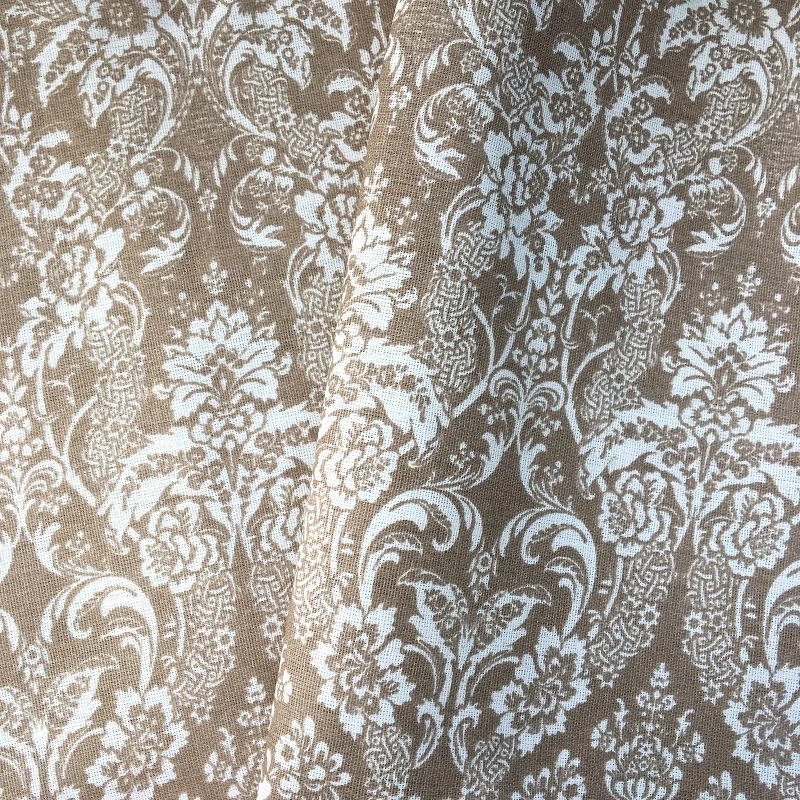 IV печать 100% хлопок грубая ткань Ситцевая 125GSM ширина 150 см дамасский орнамент