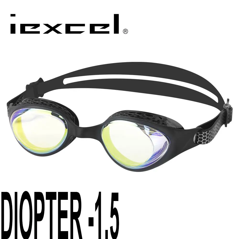 LANE4 Iedge детские плавательные очки Анти-туман УФ Защита водонепроницаемые очки для плавания для мальчиков девочек#96190 очки - Цвет: Myopia 150