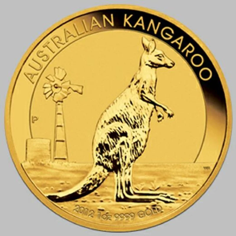 

2012 Australia Kangaroo coins graded MS69 1 troy Oz. tungsten plated 1.5 gram fine gold coin holder