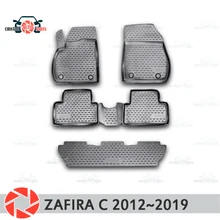 Коврики для Opel Zafira C 2012~ ковры Нескользящие полиуретановые грязеотталкивающие внутренние аксессуары для стайлинга автомобилей