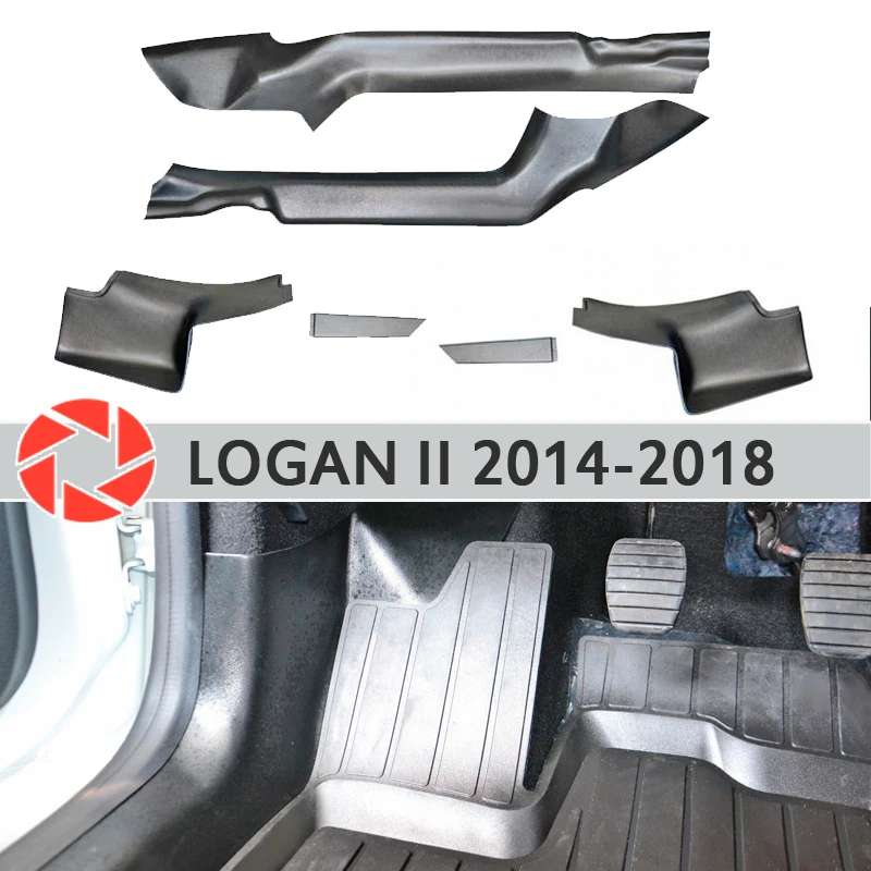 Отделка ковра Внутренняя дверь sil для Renault Logan 2014 2018 подоконник шаг пластина отделка защита ковра аксессуары для автомобиля Стайлинг Декор|Хромирование| | АлиЭкспресс