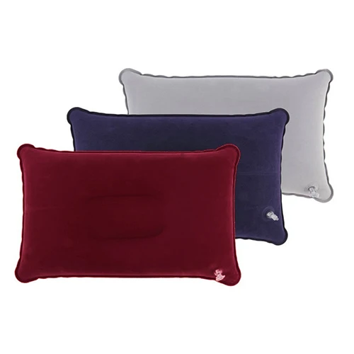 

Portable Inflatable Flocked Air Pillow for Rest Bed Travel Cushion