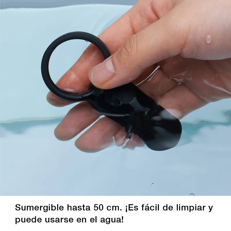  TENGA Smart Vibe Ring Negro Vibrador Anillo para Pareja Silicona Impermeable Sumergible Portátil Li