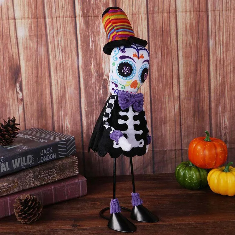 Halloween Decorate Props Ornaments Hallowmas Artificial Skull Skeleton Ghost Dolls Hanging Ornament Decoration Party Supplies (8)