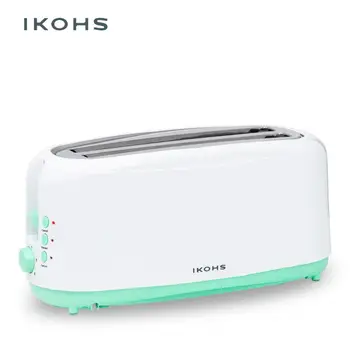 

IKOHS Best Toast XL Automatic Toaster Two Slots 1000W Stainless Steel Plastic Breakfast Bread Eel Reheating Defrosting