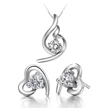 Uloveido Цветочные украшения комплекты Цепочки и ожерелья и серьги со стразами Свадебные украшения для Для женщин фиолетовый Для женщин модные подарки T021