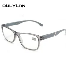 Oulylan для мужчин и женщин, модные очки для чтения при дальнозоркости, линзы из смолы, очки для чтения при дальнозоркости 1,5+ 2,0+ 2,5+ 3,0+ 3,5+ 4,0