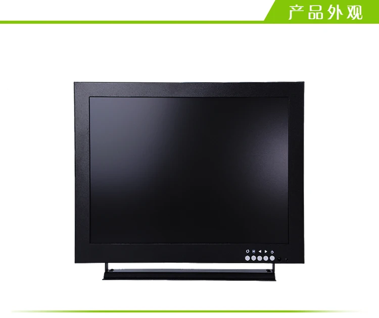 12 Inch 1024X768 HD Monitor with Metal Shell & HDMI VGA AV BNC Connector for PC Multimedia Microscope Industrial Machine Screen_F2