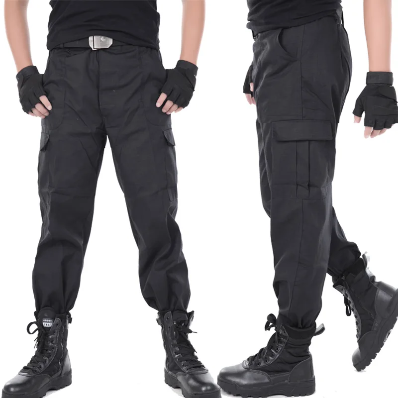 Black Tactical Cargo Pants Men Military Combat SWAT Sweatpants Army Pants Men Pantalon Tactico Hombre CS Militar Work Clothing