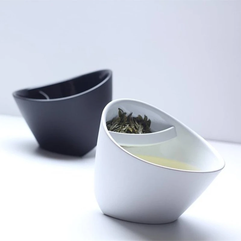 

Creative Filter Teacup Plastic Tilt Tea Cup Tipping Teacup Personalized Clever Smart Tea Cup Tilt Cup With Infuser 250ml