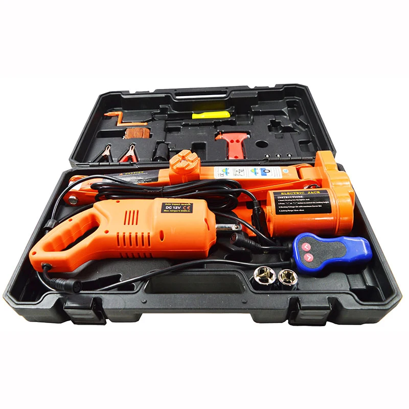 

Electric scissor jack with impact wrench for 3 tons suv and sedan lift 17-52cm Hydraulic Car Lift Auto repair tool box