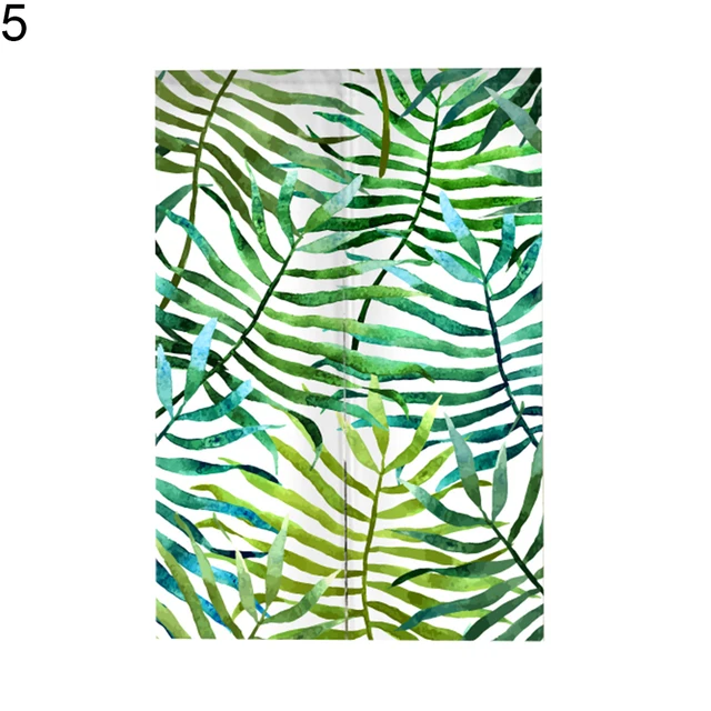 Sweet Flower Plant Pattern Room Divider Doorway Curtain Decor With