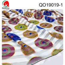 DHL-хорошая нигерийская лента органза парафинированная ткань с принтом высокого качества для платьев QO19019