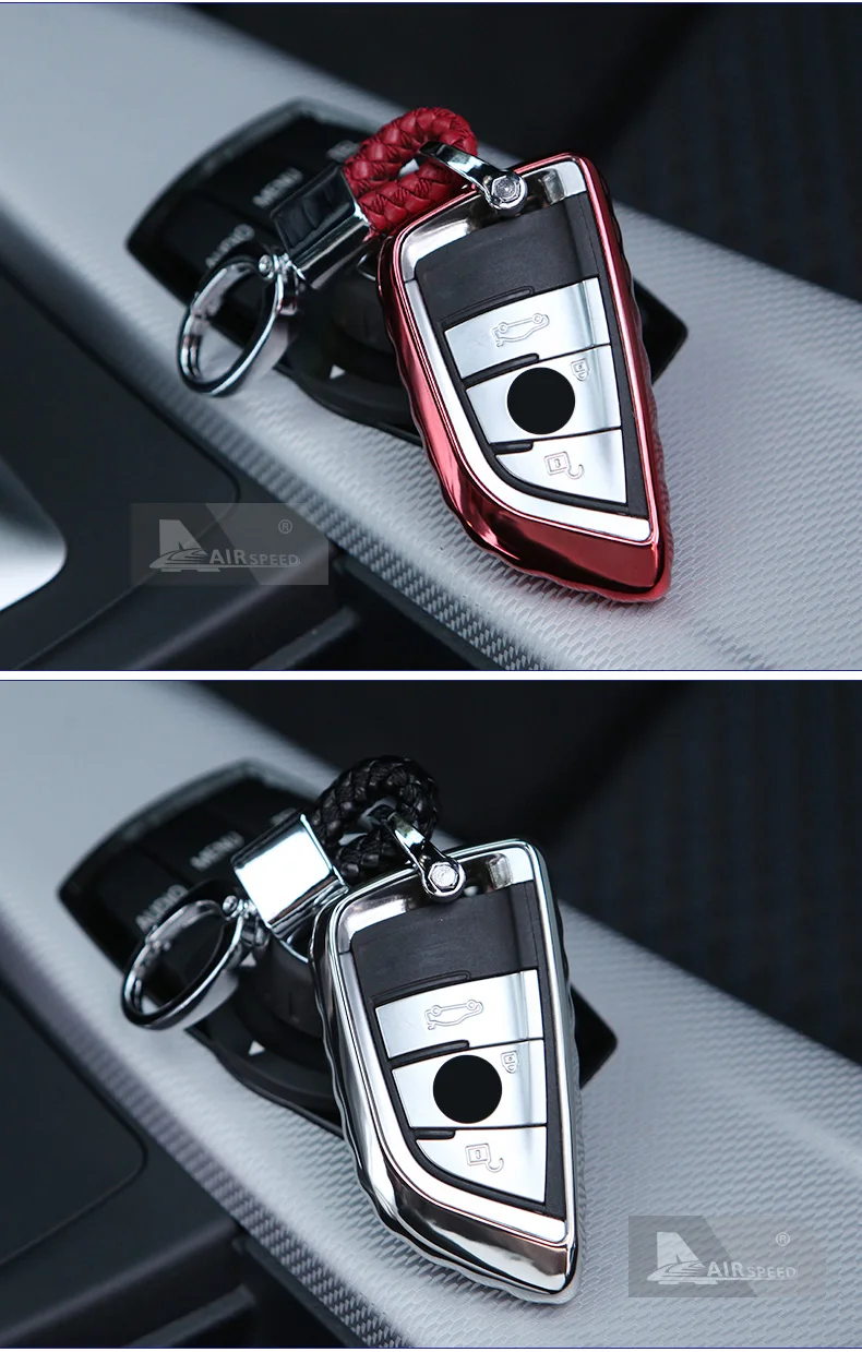 AIRSPEED TPU Car Key Protection Shell Upgraded Car Key Cover Case for BMW F15 X6 F16 G11 F48 F39 G30 Accessories Car Styling (8)