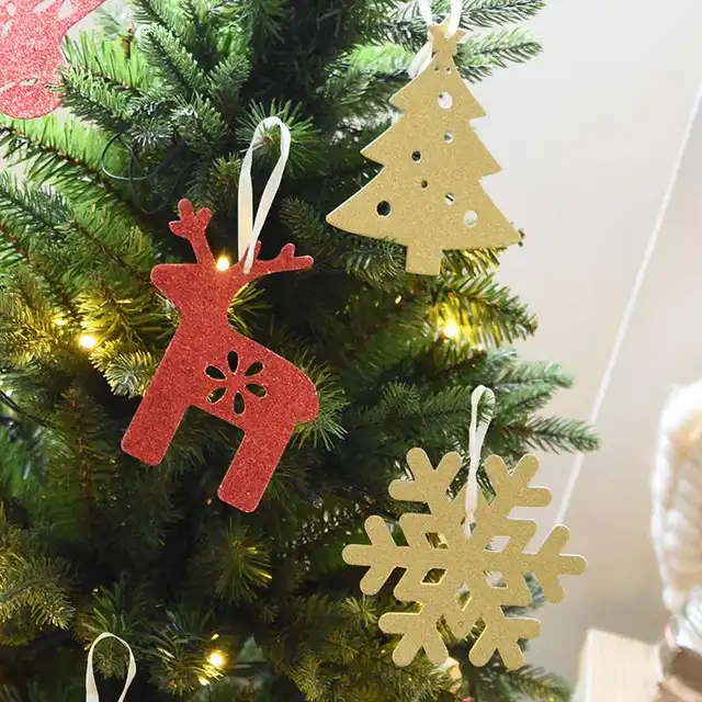 hoomall 6pcs mixed reindeer snowflake paper christmas ornaments for home decorations for christmas tree navidad party - Paper Christmas Tree Decorations hoomall 6pcs mixed reindeer snowflake paper christmas ornaments for home decorations for christmas tree navidad party - Paper Christmas Tree Decorations