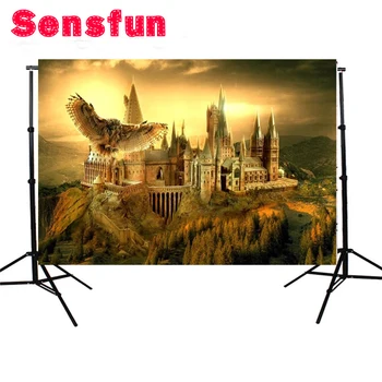 

Sensfun Sunset Hogwarts School Owl Bald Mountain Custom Photography Studio Background Backdrop Vinyl 7x5ft
