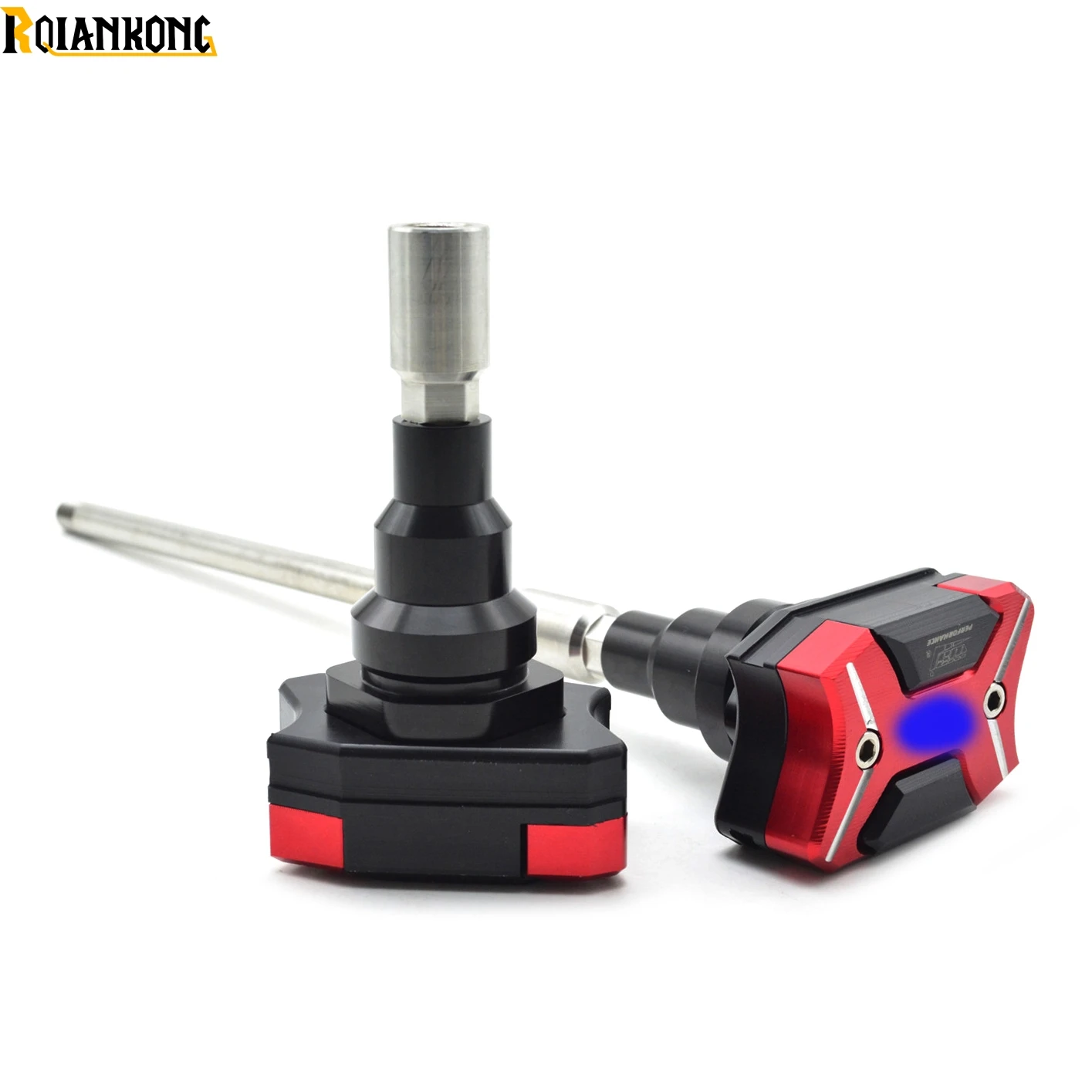 

Motorcycle Frame Crash Pads Engine Case Sliders Falling Protector For Ducati Monster 696 795 796 1000 with Ducati laser mark Red