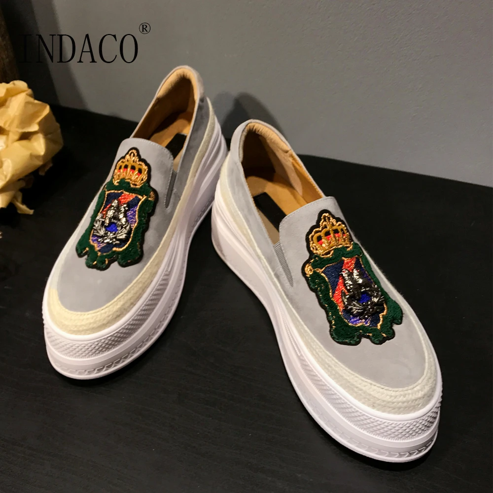 

Sneakers Women Leather Gray Black Fashion Women Causal Shoes Women Sneakers 6cm